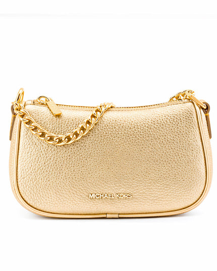 Michael Kors Axelväska Carmela Fullgrain Blixtlasbeslag Guld
