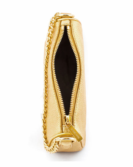 Michael Kors Axelväska Carmela Fullgrain Blixtlasbeslag Guld