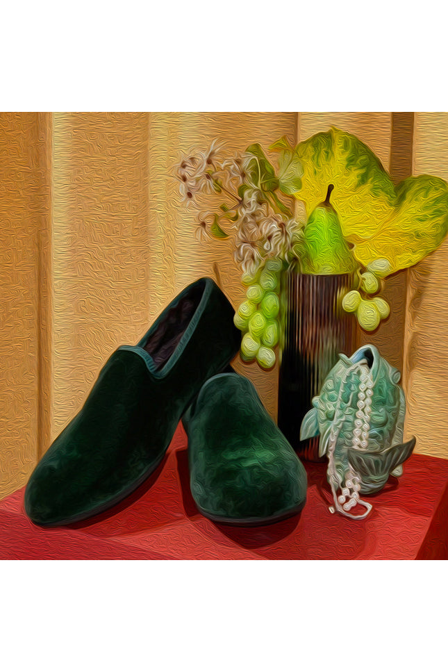 GREEN WHISPER loafer