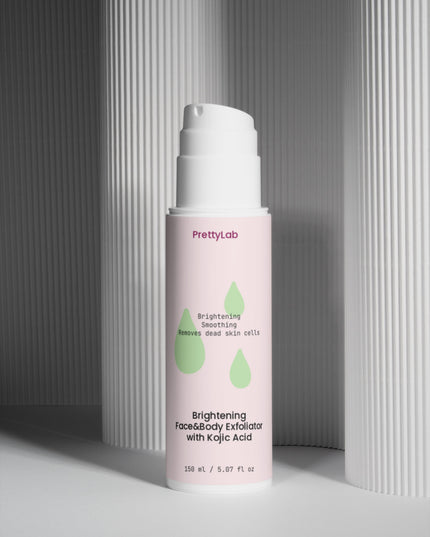 Exfoliator med Kojic Acid och Vitamin C för mörka fläckar och ojämn hudton