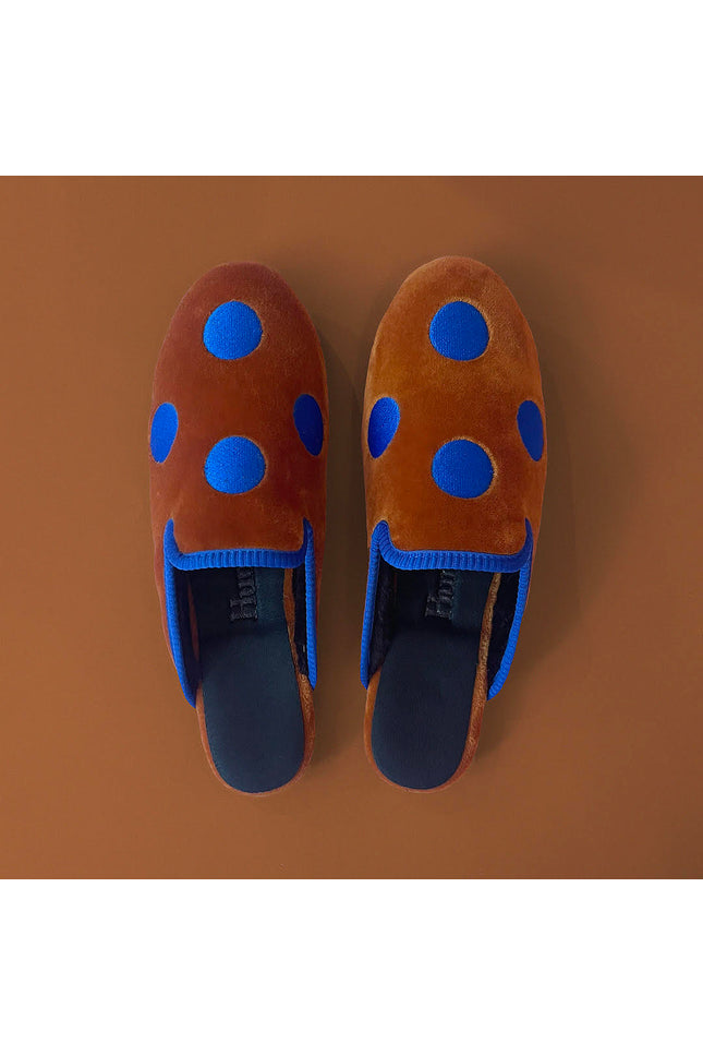 Big Blue Dot Slipper