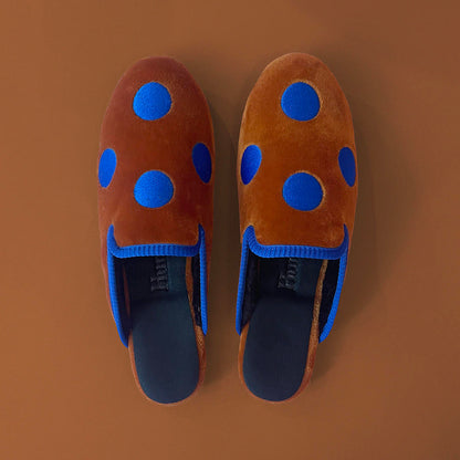 Big Blue Dot Slipper