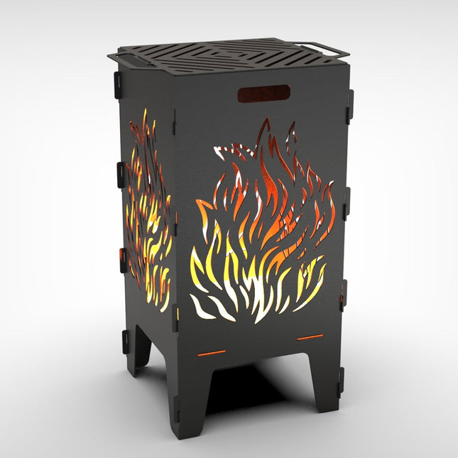 Eldkorg - XL inkl. Grillgaller (40x40x76cm)