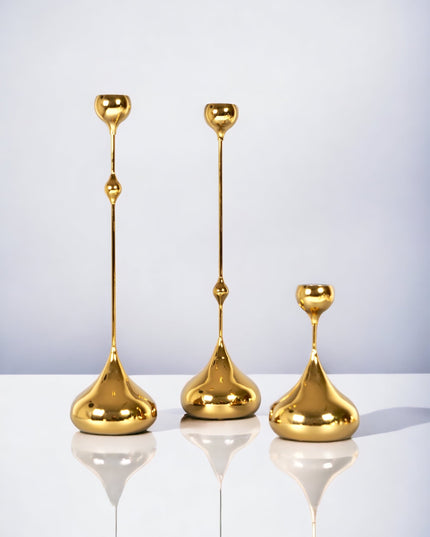 Violla Ljusstake Guld/Ljusguld