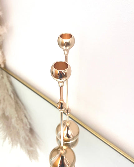 Violla Ljusstake Guld/Ljusguld
