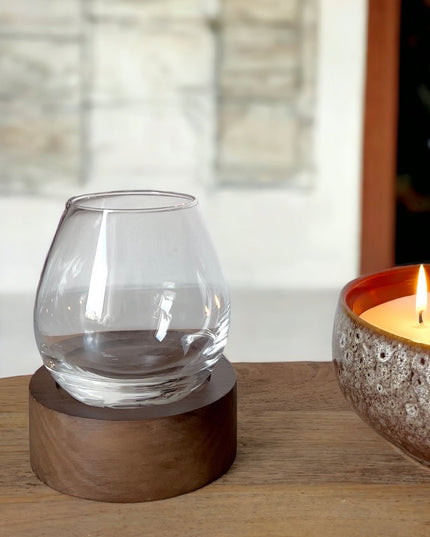 Woody Glas Rund